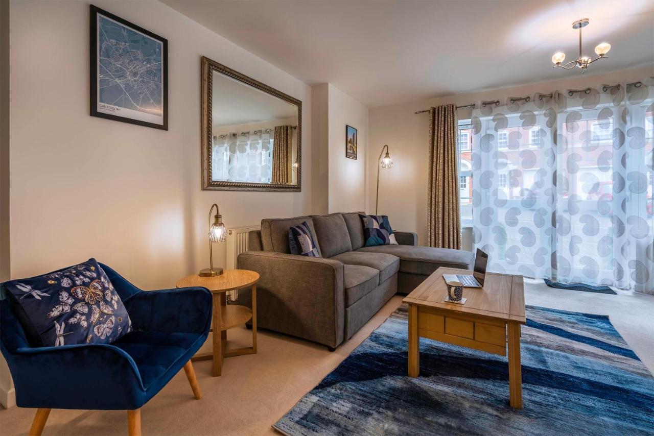 The Augustine - Modern Two Bed Ground Floor Apartment With Parking Canterbury Exteriör bild